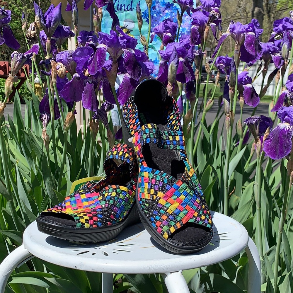 BEARTRAPS memory foam Colorful Sandals/sz:…